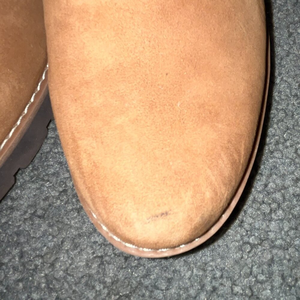 Vionic Willa Wedge - Toffee Suede - Euc - 9.5 - image 2